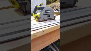 testing the new ryobi track saw #diy #tracksaw #toolreview