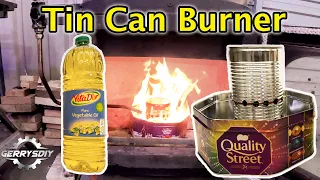 Awesome Tin Can Burner   Free Heat