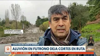 Aluvión en Futrono deja cortes en ruta