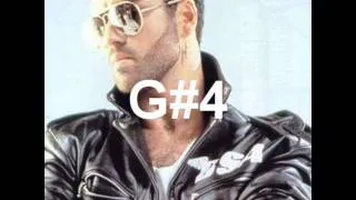 George Michael vocal range (highest notes) F#4-B4