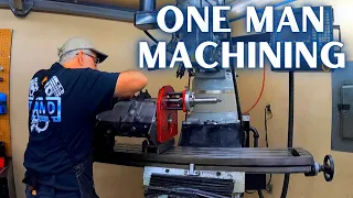 Use the Mill YOU HAVE! Manual Machining Horizontal Holes with a Vertical Mill! Brand Racing Engines