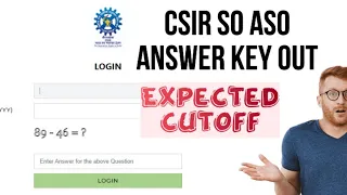 "#CSIR SO ASO #Expected #Cutoff2024 | #answerkeyanalysis  | Analysis & Discussion #csiraso #cutoff