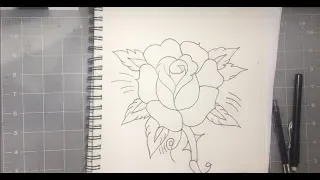 Drawing A Traditional Rose
