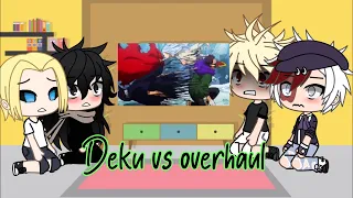 Bnha react to deku vs overhaul ll Late ll READ DESCRIPTION ll