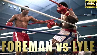 George Foreman (USA) vs Ron Lyle (USA) | KNOCKOUT Boxing Fight | 4K Ultra HD