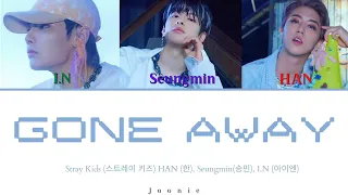 Stray Kids (스트레이 키즈) 'Gone Away' (Han, Seungmin, I.N) Lyrics (Color Coded Lyrics Han/Rom/Eng)