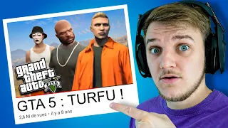 JE RÉAGIS À MES ANCIENNES VIDÉOS ! (Turfu GTA 5)