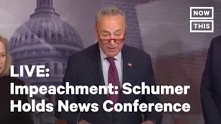 Chuck Schumer Holds Morning News Conference on Impeachment Updates | LIVE | NowThis