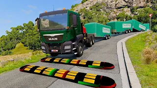 Beamng Drive Trucks vs Speed Bumps #12 | Rehan Beamng