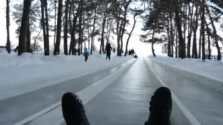 Ледяная Горка Спуск  100 км /ч  Отдых в Егорьевском районе
