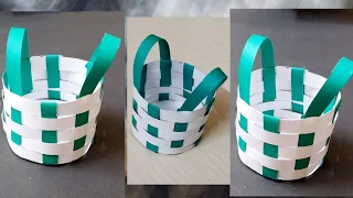 How to make Simple Paper Basket||Paper Basket Idea||DIY Paper Craft