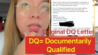 WHAT IS DQ? | NATIONAL VISA CENTER DOCUMENTARILY QUALIFIED| US VISA INTERVIEW UPDATE