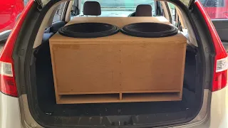 2 18 Inch Subwoofers | Box Build + Demo