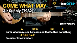 Come What May - Air Supply (Easy Guitar Chords Tutorial with Lyrics)