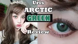 URIS ARCTIC GREEN Contact Lenses Review💓 PINKY PARADISE💓- Most Beautiful Forest Emerald Green