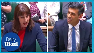 Tory Rushi Sunak clashes with Labour Rachel Reeves | Cost of living