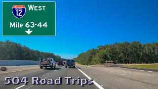 Road Trip #822 - I-12 West, Louisiana Mile 63-44