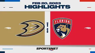 NHL Highlights | Ducks vs. Panthers - February 20, 2023