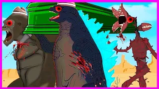 GODZILLA EXE &  Godzilla EXE SIREN HEAD Godzilla & Shin vs SIREN   Coffin Dance Song Meme Cover