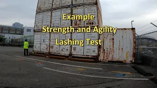 Lashing Container Ships - Strength and Agility - Lashing Test