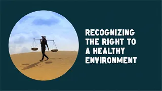 Recognizing the human right to healthy environment