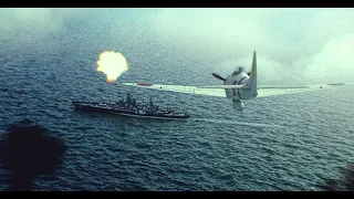 USS Indianapolis Attacked By Kamikaze
