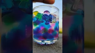 #shorts | 🌈🔮✨ Orbeez Ball with rain water Experiment