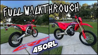 2022 Honda CRF450RL - FULL WALKTHROUGH | Explore the highlights of Honda's 450cc dual sport ripper!