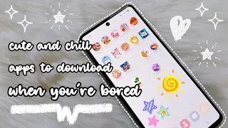 apps to download when you're bored 🌸  aesthetic, cute and chill games to download | samsung a71