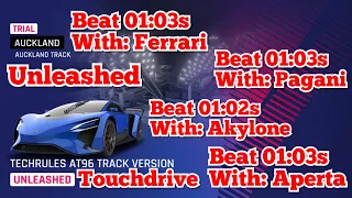 Asphalt 9 [Touchdrive] TECHRULES AT96 TRACK VERSION: Unleashed | Ferrari | Pagani | Akylone | Aperta