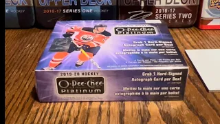 NHL Card Break #4: 2019-20 O-Pee-Chee Platinum Hobby Box