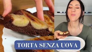 TORTA SENZA UOVA cotta in padella - (ricetta SENZA GLUTINE)