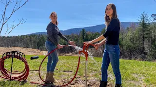 First Water. Connecting our Well to Our DIY House.