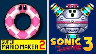 Super Mario Maker 2: Sonic the Hedgehog 3 Boss Rush Comparison