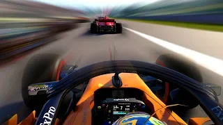 2019 F1 Spanish Grand Prix with NO DIRTY AIR & OP SLIPSTREAM! - F1 Game Experiment