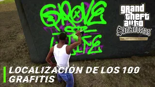 GTA San Andreas DEFINITIVE EDITION | Todos Los GRAFITIS | Los 100 Grafitis | GUÍA | Sin Comentarios