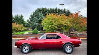 1967 Chevrolet Camaro 396 SS 700r4 Automatic Trans PS 4WPDB Met Red with Black Interior $59,900.00
