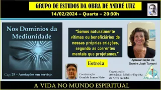 34 - Aula 34   Estudos da Obra de Andre Luiz - Nos Dominios da mediunidade   parte VI  -  26 01 2024