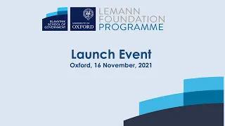 The Lemann Foundation Programme for the Public Sector launch: Introduction and keynote