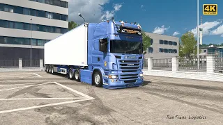 Euro Truck Simulator 2 1.49 | 4K | Scania R520 V8 | Vang trailer #1