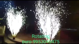 Rotating Cold Pyro Machine,Firing System for Wedding,Pyro Stand Machine, Cold Pyro Fire Receiver