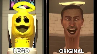 Skibidi toilet (All Episode) LEGO vs ORIGINAL