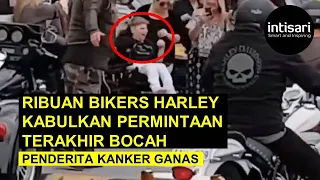 Bikin Haru, 20 Ribu Bikers Harley Geber Motor Kabulkan Permintaan Terakhir Penderita Kanker