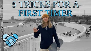 Skateboarding Lessons: 5 EASY & IMPORTANT TRICKS for a BEGINNER SKATEBOARDER to look Experienced