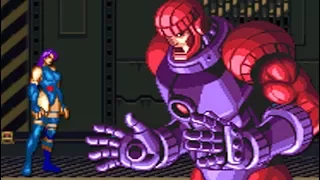 X-Men: Mutant Apocalypse (SNES) All Bosses (No Damage)