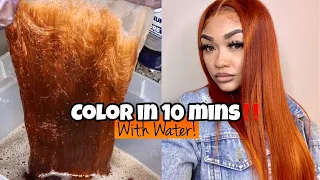 EASY GINGER COLOR IN 10 MINS| WATERCOLOR METHOD| TINASHE HAIR| SHATARIBAEE