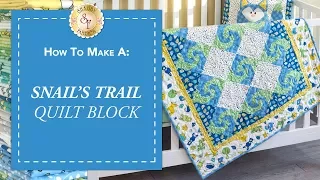 How to Make a Snail's Trail Quilt Block | a Shabby Fabrics Quilting Tutorial