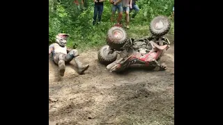 Adam McGill crash at Powerline Park AWRCS 2022 #powerlinepark #awrcs #offroad #quad #gnccracing