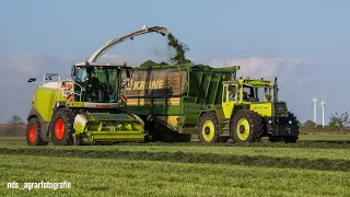 1. Schnitt 2k22 | Grashäckseln mit Claas Jaguar 950, MB trac 1500 und Fendt 724 😎💨[DROHNE]◼️◼️◼️