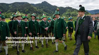 Patronatstag der Bayerischen Gebirgsschützen 2024 in Lenggries - Bayern